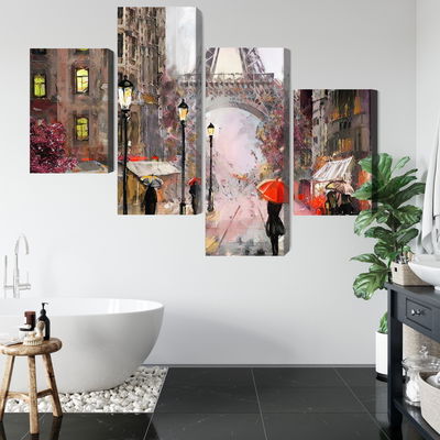 Ljuddämpande tavla - View of the street of Paris