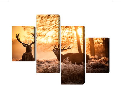 Ljuddämpande tavla - Two deer in the forest