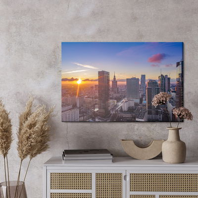 Ljuddämpande tavla - Sunset in Warsaw