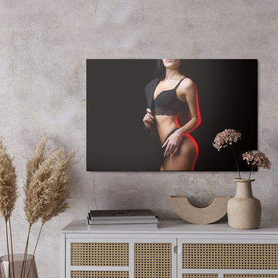 Ljuddämpande tavla - Alluring woman in lingerie