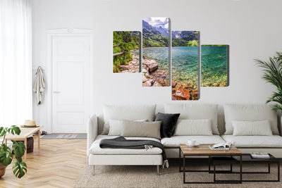 Ljuddämpande tavla - 3d view of the lake