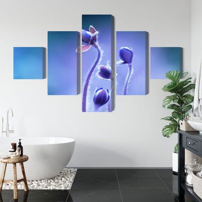 Ljuddämpande tavla - Delicate flowers on a macro