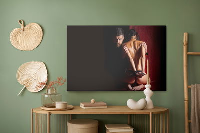 Ljuddämpande tavla - Tied up woman