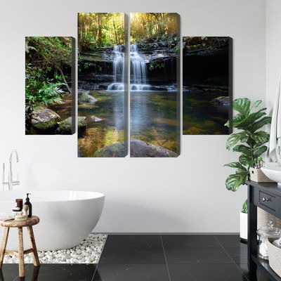 Ljuddämpande tavla - A waterfall in the bush