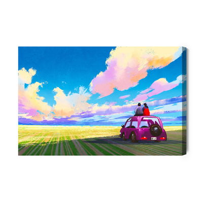 Ljuddämpande tavla - The car and the abstract