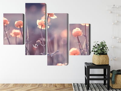 Ljuddämpande tavla - Spring 3d flowers