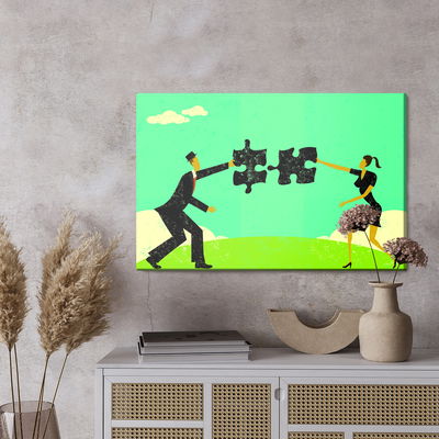 Ljuddämpande tavla - Pair connecting a vintage