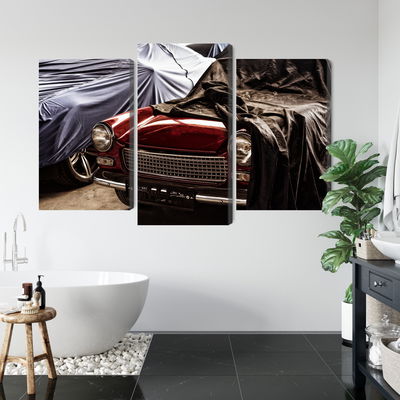 Ljuddämpande tavla - Italian retro car covered