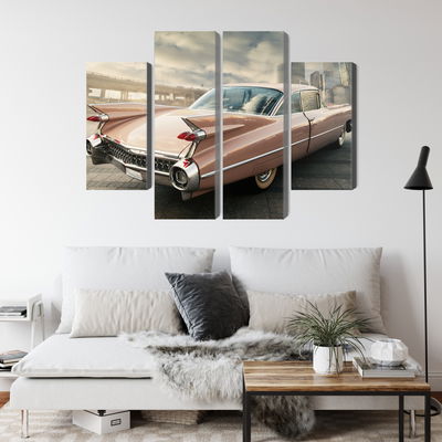 Ljuddämpande tavla - Vintage style car