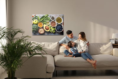 Ljuddämpande tavla - Vegetables with fruit