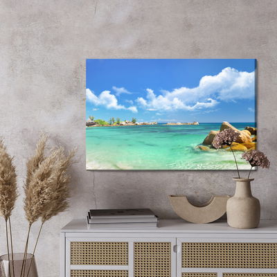 Ljuddämpande tavla - Beach in seychelles