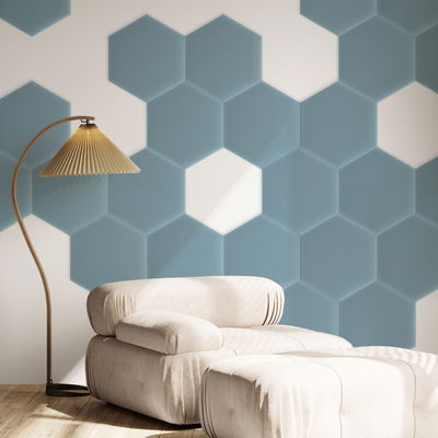 Sekskantet lydabsorber - fløjl