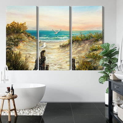 Ljuddämpande tavla - Painted sand dunes