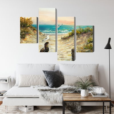 Ljuddämpande tavla - Painted sand dunes