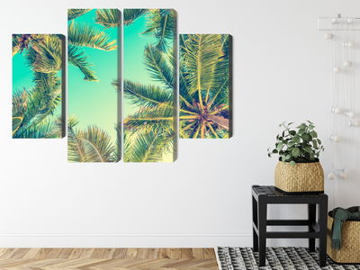 Ljuddämpande tavla - Bottom view of the palm trees