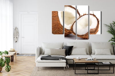 Ljuddämpande tavla - Coconut halves