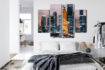 Ljuddämpande tavla - Panorama of moscow city