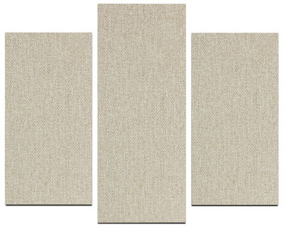 Ljudabsorbent till vägg - Wall 3-parts two