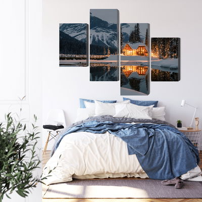 Ljuddämpande tavla - Emerald lake in Canada