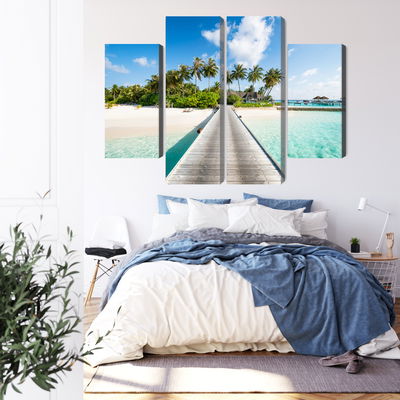Ljuddämpande tavla - View of the tropical island