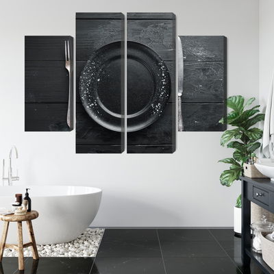 Ljuddämpande tavla - Vintage tableware