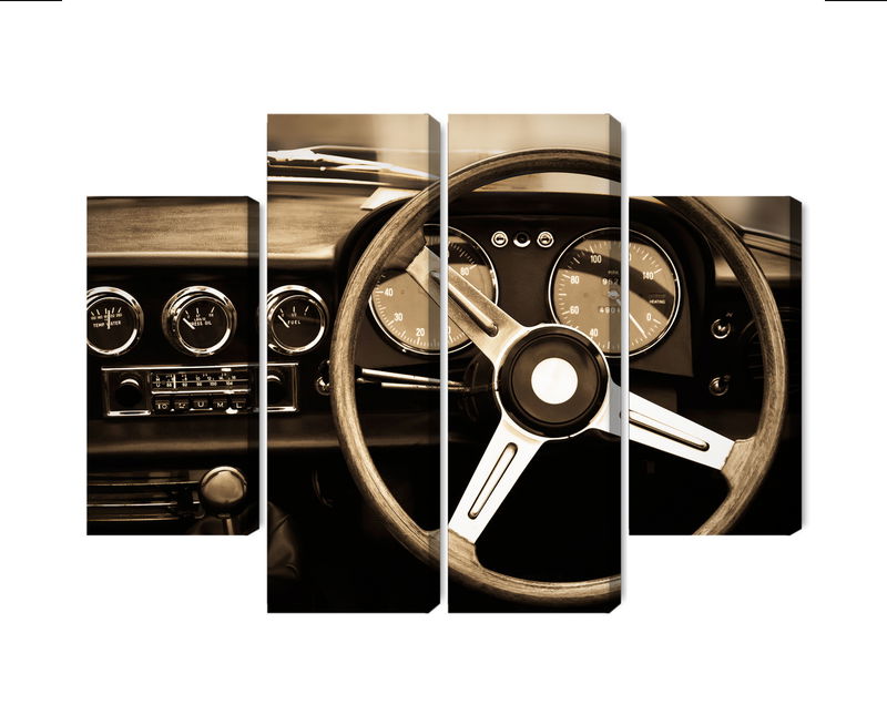 Ljuddämpande tavla - The dashboard of an antique