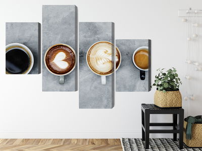 Ljuddämpande tavla - Cups with coffee