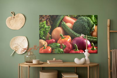 Ljuddämpande tavla - Vegetables close up