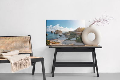 Ljuddämpande tavla - Cyprus sea shore