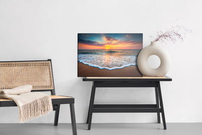 Ljuddämpande tavla - Sunset at the sea