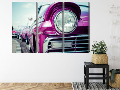 Ljuddämpande tavla - Retro style car headlight