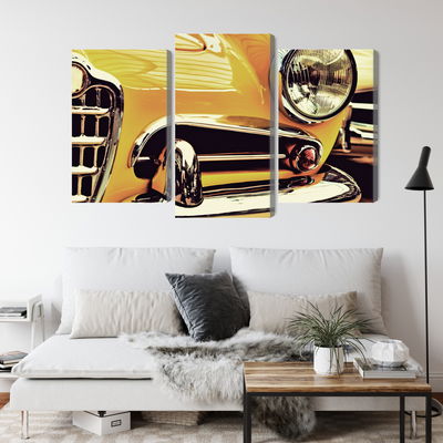 Ljuddämpande tavla - The front of a vintage car