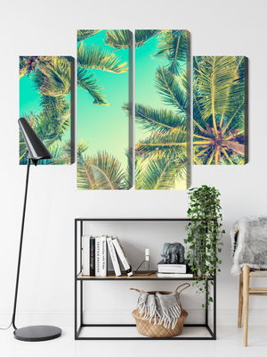 Ljuddämpande tavla - Bottom view of the palm trees