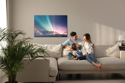 Ljuddämpande tavla - Northern lights