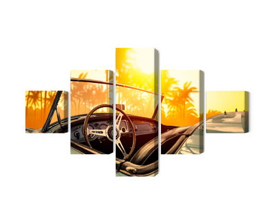 Ljuddämpande tavla - View from the car