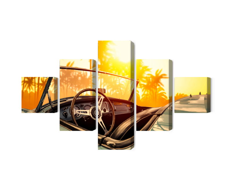 Ljuddämpande tavla - View from the car