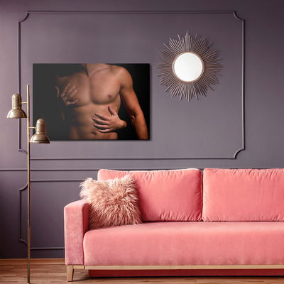 Ljuddämpande tavla - A man in an embrace