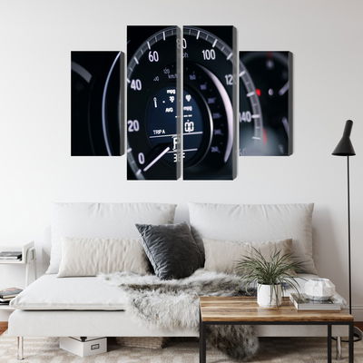 Ljuddämpande tavla - Modern car speedometer