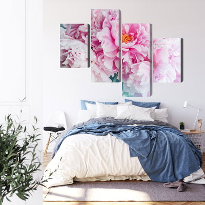 Ljuddämpande tavla - 3d peony bouquet