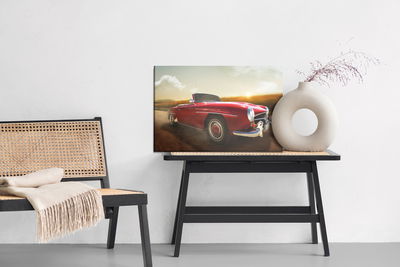 Ljuddämpande tavla - Red car in motion