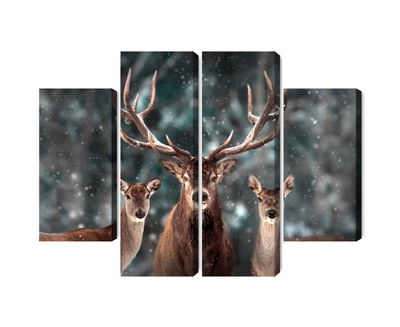 Ljuddämpande tavla - A deer and two does