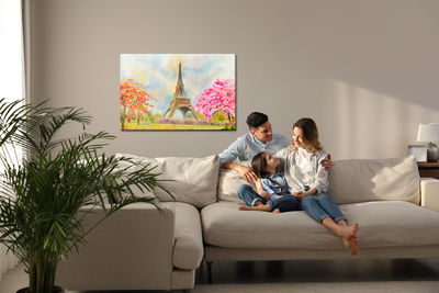 Ljuddämpande tavla - The eiffel tower between