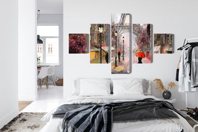 Ljuddämpande tavla - View of the street of Paris