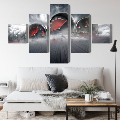 Ljuddämpande tavla - High speed car counters