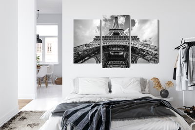 Ljuddämpande tavla - Paris eiffel tower black