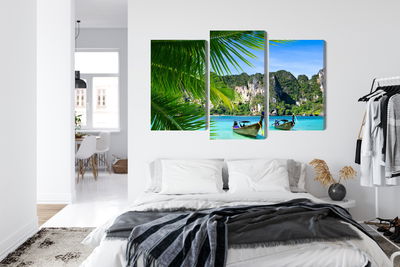 Ljuddämpande tavla - Tropical landscape 3d