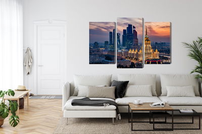 Ljuddämpande tavla - Aerial view of the moscow