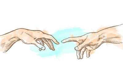 Ljuddämpande tavla - The creation of adam