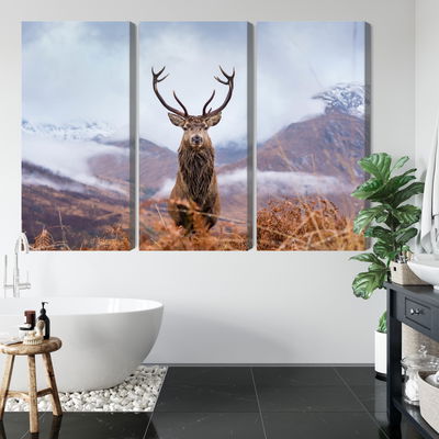 Ljuddämpande tavla - A deer on a background