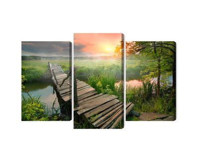 Ljuddämpande tavla - Meadow at dawn